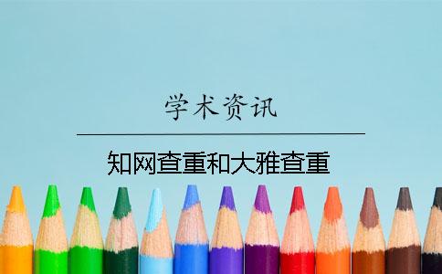 學術查重和大雅查重